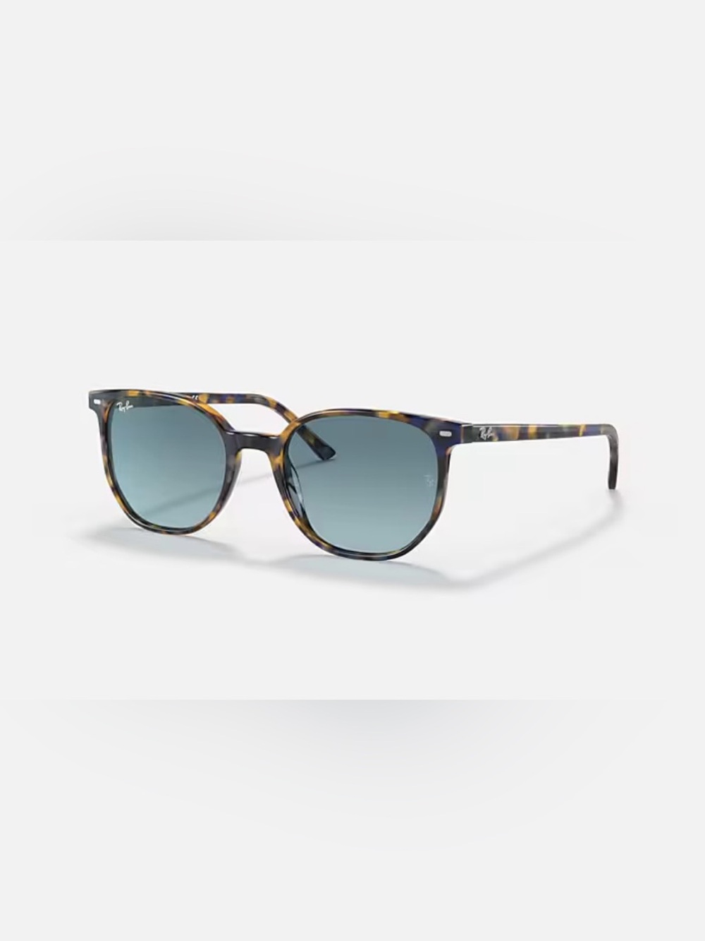 Ray-Ban Elliot Sunglasses Tortoiseshell Frame with Blue Gradient Lenses